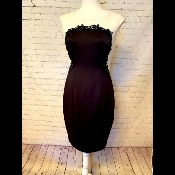 Beautiful tailored dress with Lace inset size 8 - Picture 2 of 8